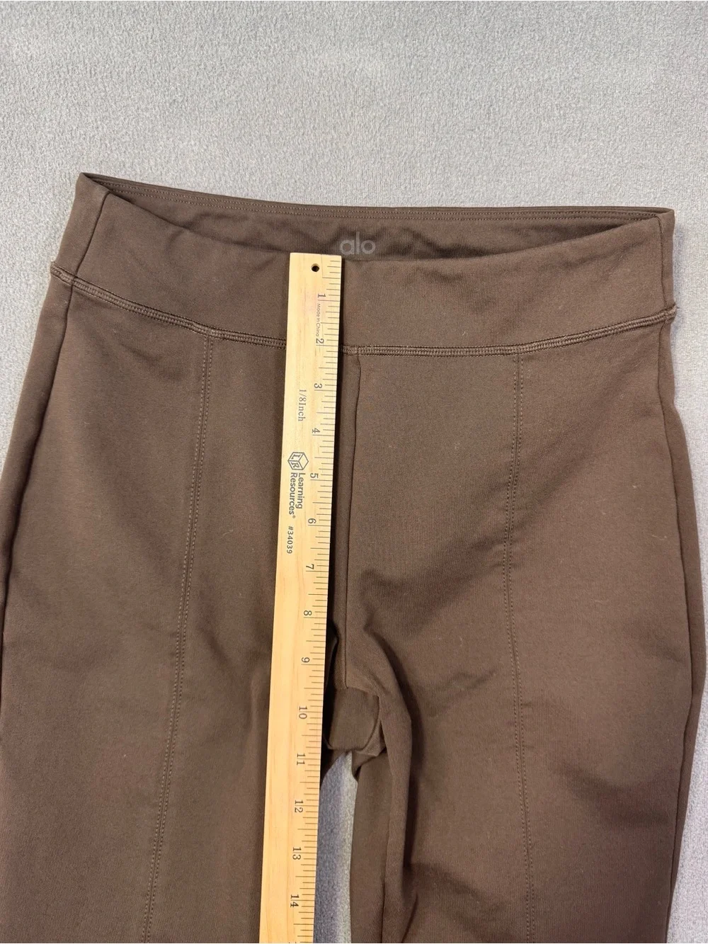 ALO Yoga Airbrush High Waist Flare Flutter Leggings with Front Slits, Size Small